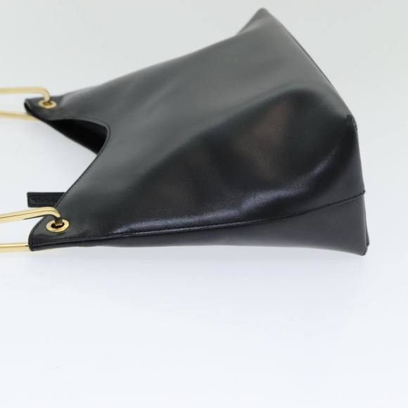 GUCCI Bamboo Hand Bag Leather Black 001 3008 000926 Auth 83723 - Picture 4 of 16